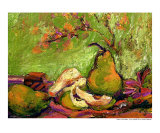 Pears & Chocolate  Fruit Still Life