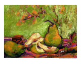 Pears & Chocolate  Fruit Still Life