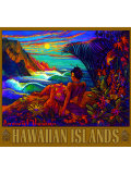 Hawaii Napali Kauai Coast Surf Poster