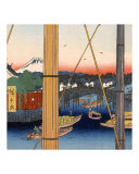 Boats of Edo Japan  Mt Fuji