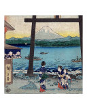 Meeting under the Tori  View of Mount Fuji