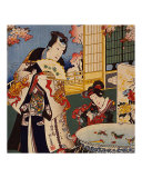 Cherry Blossoms in Kimono  Edo Japan