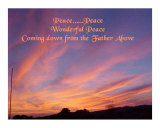 Peace  Peace  Wonderful Peace