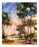 Rome  Italy - Parco Savelli with View of St Peter's