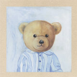 Bear with Light Blue Striped Shirt