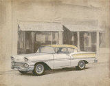Yellow and White Car