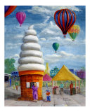 Impressionistic Carnival Landscape