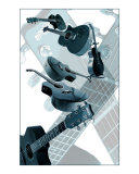 Teal Blue Guitar Collection