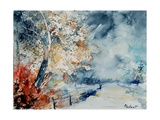 in the wood watercolor