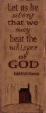 Let Us Be Silent