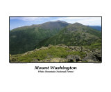 Mount Washington from Gulfside Trail in the White Mountain National Forest in New Hampshire
