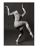 Dancer in leopard spot dress