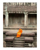 Buddhist Monk at Angkor Wat  Cambodia