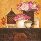 Still Life  Flowers on Antique Chest I