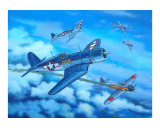 Corsair and Zeros  1943