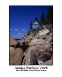 Acadia National Park  Bass Harbor Head Lighthouse in Maine  USA