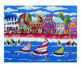 Funky Buildings By The Sea