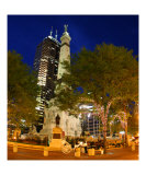 Indianapolis Circle at Night