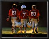 "Winners Never... Football" Pre-made-framed Framed Art Print