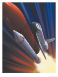 Space Shuttle Taking Off
