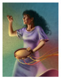 Miriam Dancing with Tambourine