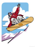 Snowboarder Jumping