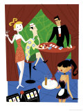 A Tourist Playing Blackjack at a Casino
