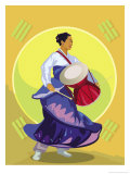 Traditional Korean Drummer