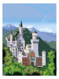 A View of the Neuschwanstein Castle in Bavaria