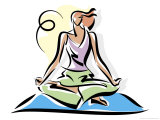 A Woman Meditating