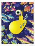 Submarine Surrounded by Fish