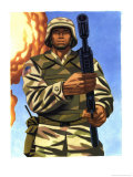 A Soldier with His Gun