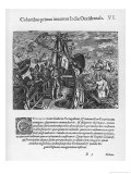 Columbus on His Way to the New World  an Allegorical Depiction