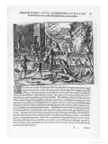 Hernando De Soto Governor of Florida Tortures Native Chiefs