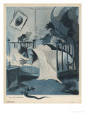 Diabolical Nightmare Hovers Over an Unfortunate Victim's Bed