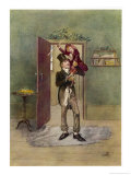 Bob Cratchit with "Tiny Tim" His Crippled Youngest Son