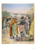 North Africa a Prospective Purchaser in the Slave Market at Marrakech Morocco