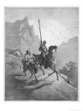 Don Quixote with Sancho Panza Riding Along a Mountain Pass