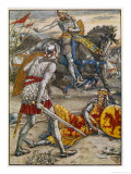 Sir Lancelot Prevents Sir Bors from Slaying King Arthur