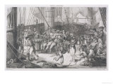 French Warship in Battle