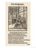 16th Century Glass Painter at His Workbench