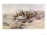 Custer and Cavalry in Action