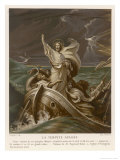 He Calms a Storm on the Sea of Galilee