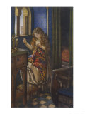 Elaine the "Lily-Maid of Astolat" Otherwise Known as the Lady of Shalott Working
