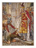 Owain Son of Morgan Le Fay Appeals to His Uncle King Arthur