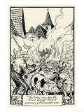 At Quedlinburg Germany Sick Pigs are Driven Through the Not-Feuer