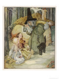 The Witch and Her Cat Find Hansel and Grethel