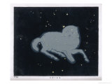 The Constellation of Aries a Ram in a Sitting Posture