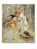 He Dances Gleefully Around a Fire Chanting His Name