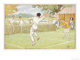 Mixed Doubles in the Grounds of a Stately Home